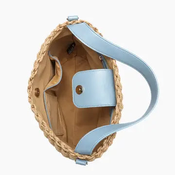 Hydrangea Collection- Hand Painted Straw Bags