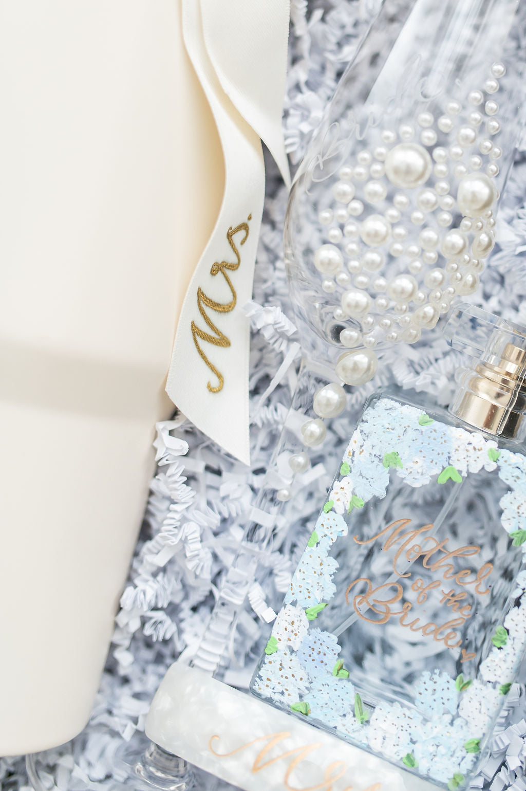 Hydrangea Collection - Hand Painted Perfume Bottle