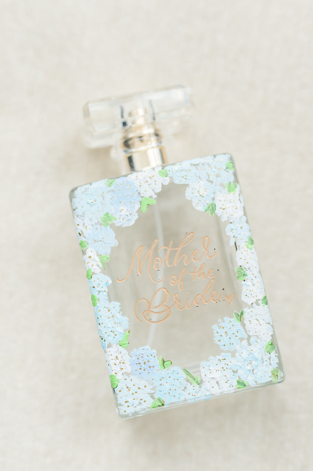 Hydrangea Collection - Hand Painted Perfume Bottle