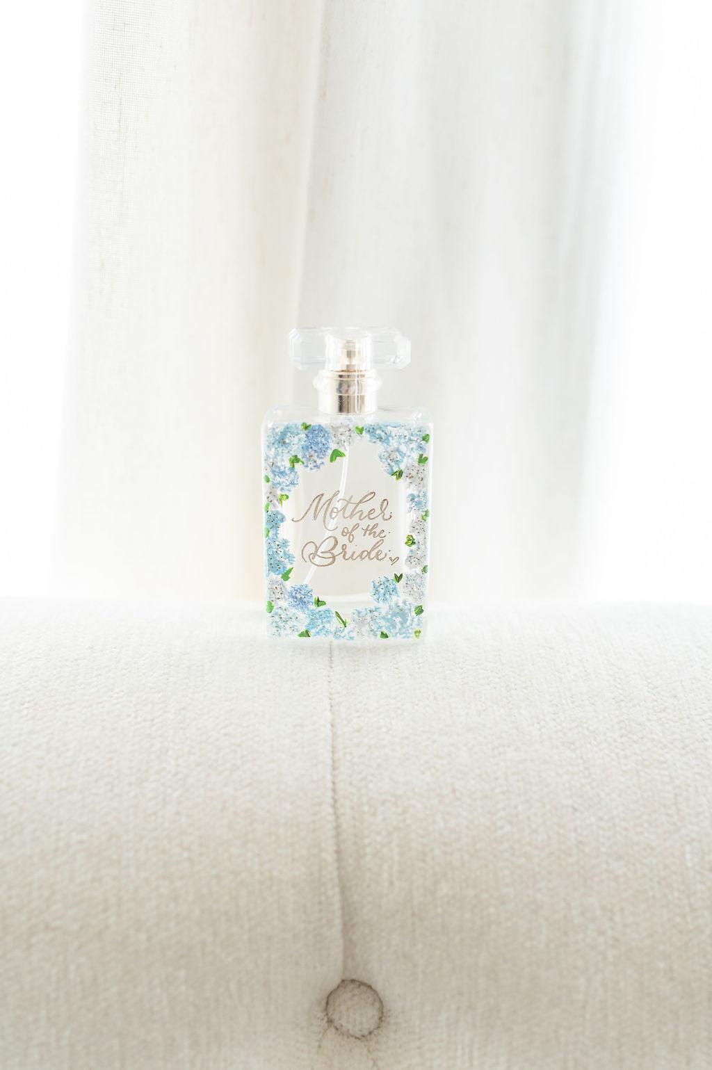 Hydrangea Collection - Hand Painted Perfume Bottle