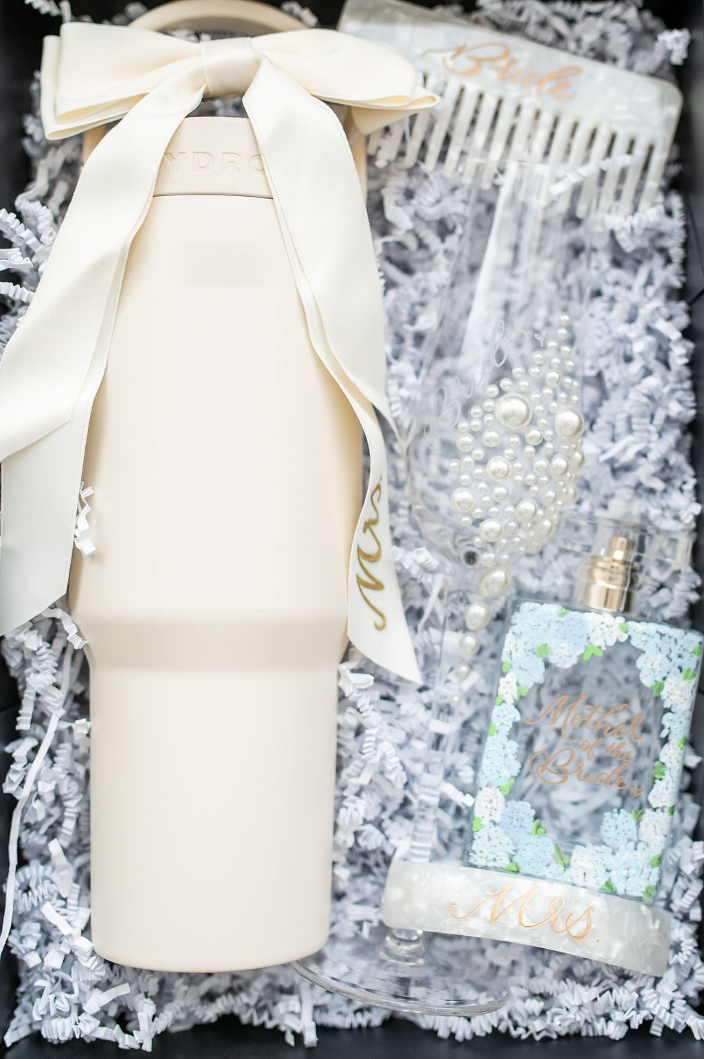 Hydrangea Collection - Hand Painted Perfume Bottle