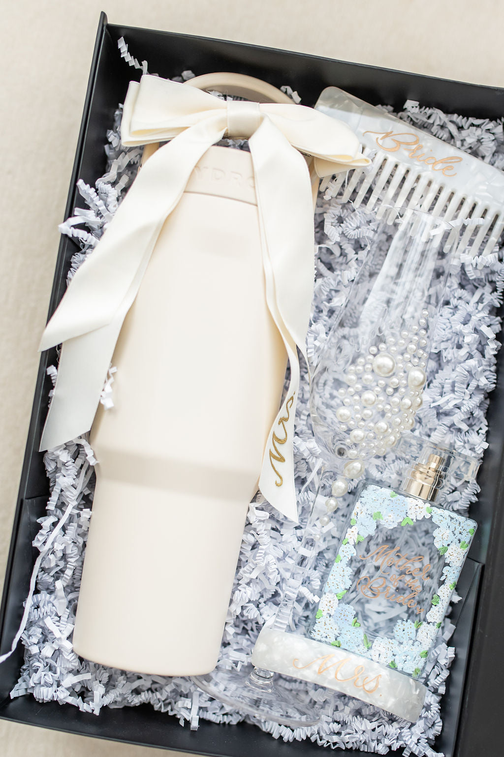 Hydrangea Collection - Hand Painted Perfume Bottle