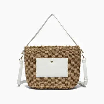 Hydrangea Collection- Hand Painted Straw Bags